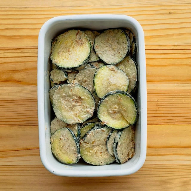 【野菜ひとつ】ズッキーニのごまマヨサラダ