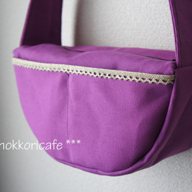 （ハンドメイド）　帆布のムーンショルダー　Sサイズ