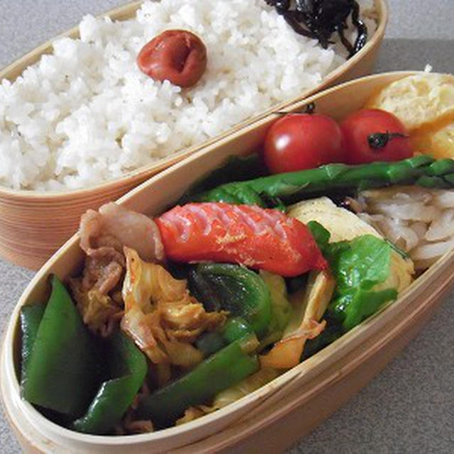 回鍋肉弁当
