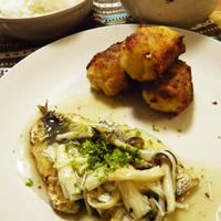 いわしのきのこ餡掛け＆クリーミーなポテト揚げ