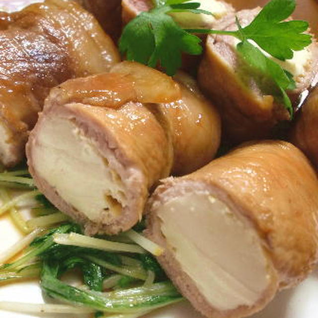厚揚げ☆豚肉巻き巻き♪
