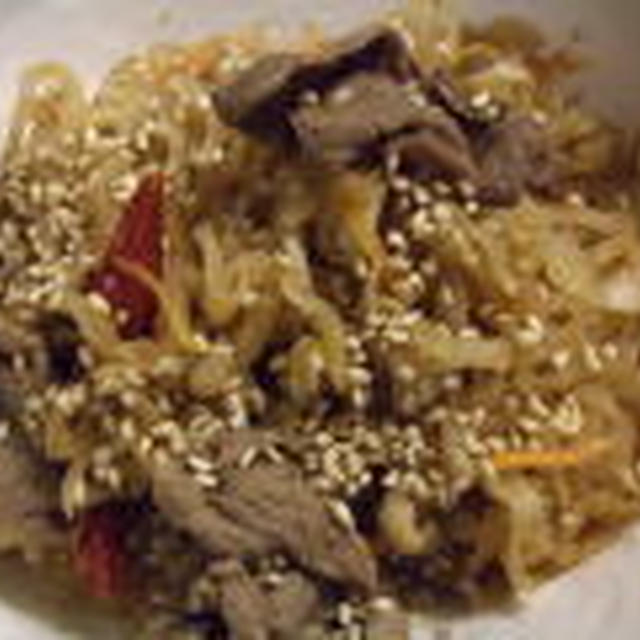 切り干しと牛肉の煮物