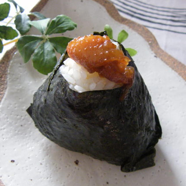 鶏皮の照り焼きおにぎり