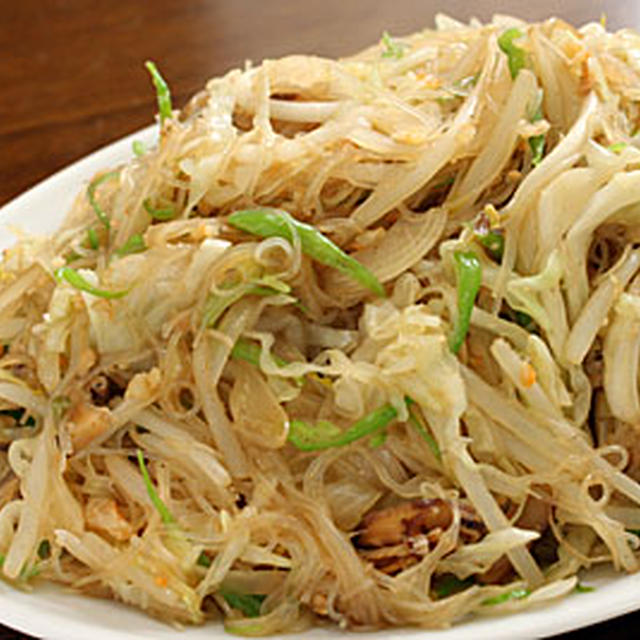 新しい作り方で「焼きビーフン」