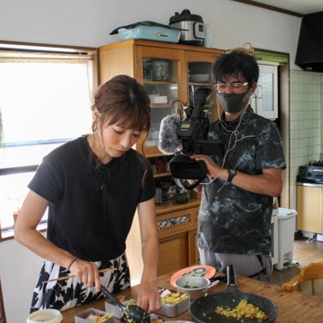 駅前テレビの撮影。みなさん暑くてごめんなさいー！