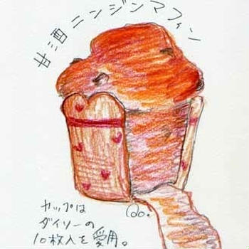甘酒ニンジンマフィン
