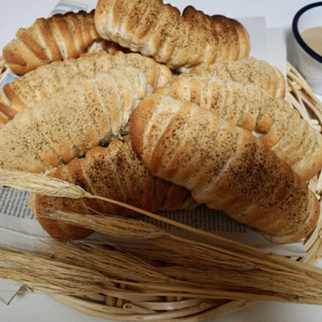 パン作りの記録　グラハム粉入りきなこパン