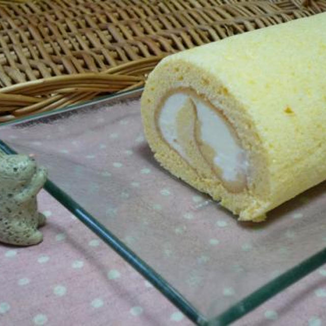 またまた、ロールケーキ試作中です！今度は・・・。