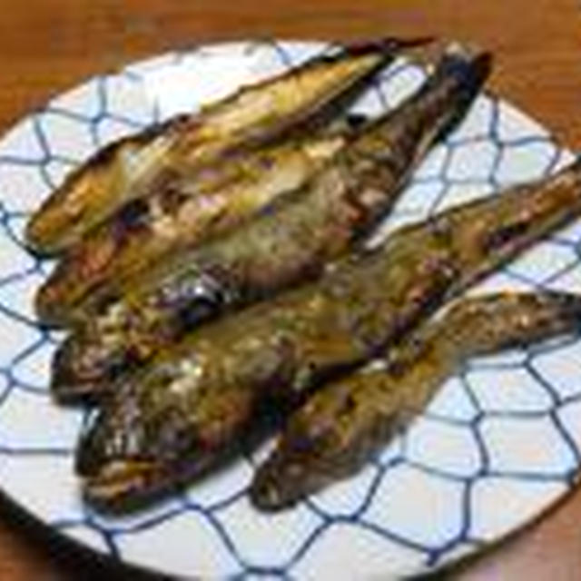季節外れのマハゼの塩焼き
