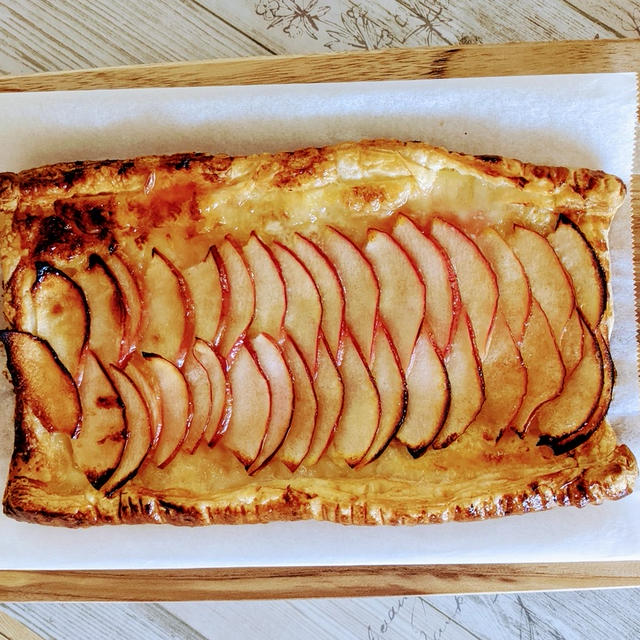 【リンゴの薄焼きパイ】アップルパイより簡単です。「ひるまえほっと」へファンレターありがとう。