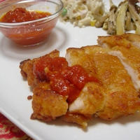 「かけトマ」レシピ！鶏ムネ肉のジューシー揚げと塩こうじかけトマ。