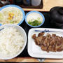 肉厚豚焼肉定食【肉2枚盛】鬼おろしを食べる 〜松屋〜