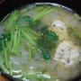 staubレシピ~鶏ツクネと三つ葉と蕪のスープ~