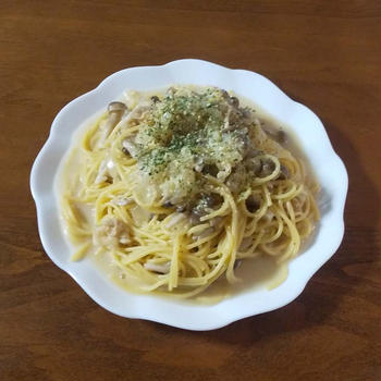 帆立ときのこのクリームパスタ