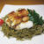 熊本産甲佐うなぎの山椒茶蕎麦のペペロンチーノもどき～