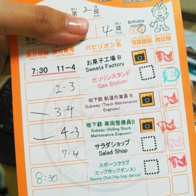 満員状態なキッザニア2部をレポします