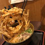 福岡からのうどんが元気！「大地のうどん」高田馬場店で　「ごぼう天肉うどん」。