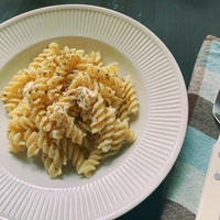 「ハウス　ＧＡＢＡＮのオレガノ」を使って超簡単「オレガノ＆クリームチーズのさわやかパスタ」