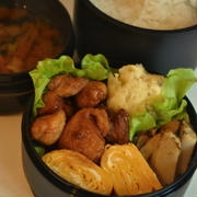 ♪２０分で作るお弁当★甘酢から揚げ★中学生男子のお弁当♪