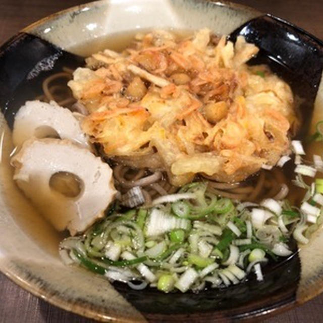 朝は鳥取駅の「砂丘そば」で