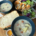 【スープの会】サツマイモとソーセージのホワイトスープ