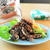 のり弁慶を衣にまとわせて鶏むね肉の米粉揚げ♪