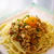 納豆と鶏ひき肉のパスタ