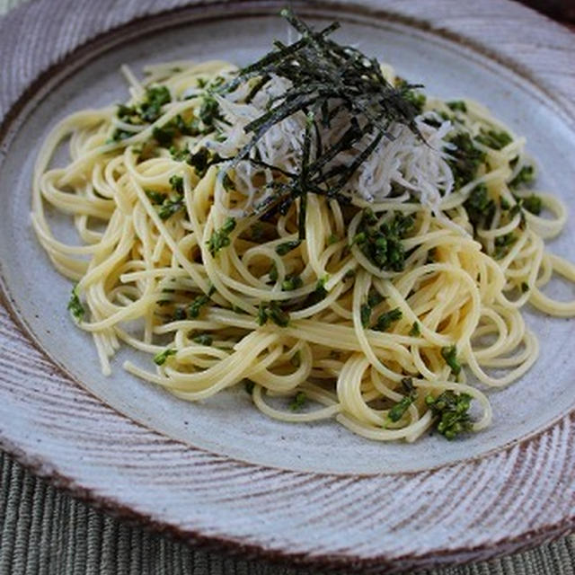 紫蘇の実とシラスの絶品パスタ