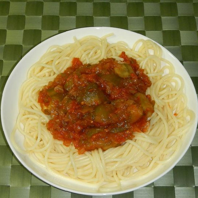 ナスのトロトロソースパスタ