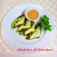 贅沢チーズと野菜のおやき風