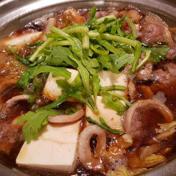 今日のごはん：入江豊三郎本店の味醂と醤油だけで美味しい鴨鍋ができた！