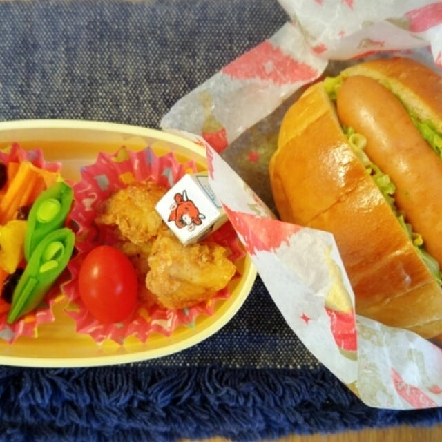 ホットドッグの幼稚園お弁当