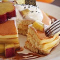 ほっくりお芋のパンケーキ ～オレンジの香りと濃厚チョコソース～ by Aya♪さん