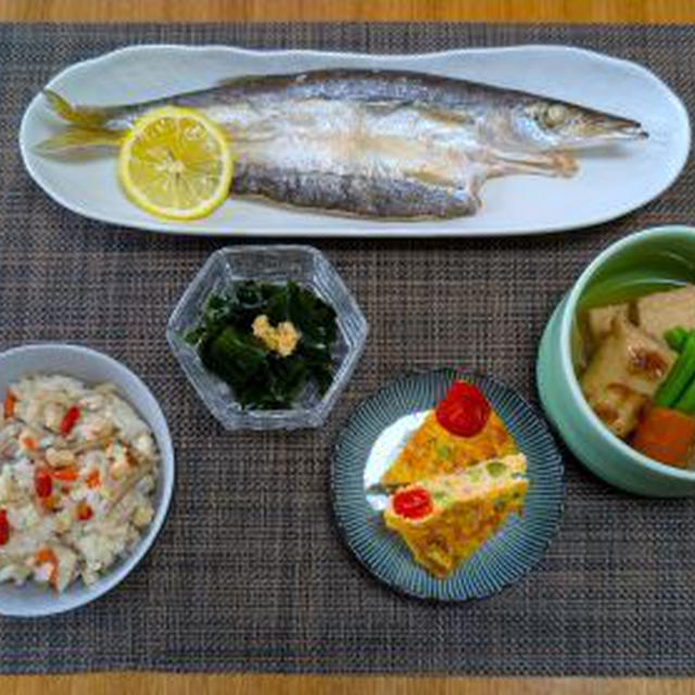 味ごはんが食べたくて和食メニュー☆結びこんにゃくと絹揚げの炊いたの♪☆♪☆♪