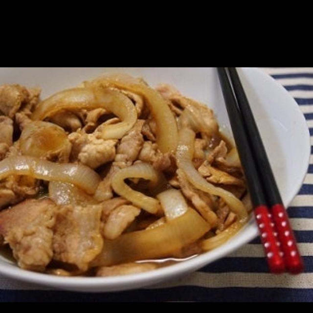 豚肉と新玉ねぎのスパイシー旨み炒め #本日のおうちごはん