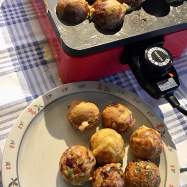たこ焼きを大きく丸く