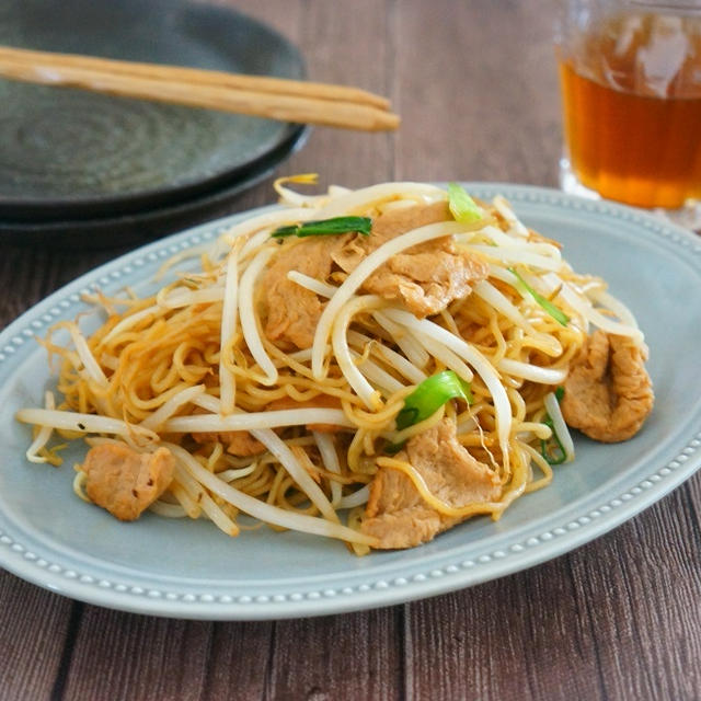 大豆ミートの上海風焼きそば