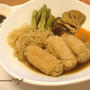 本日の夕食*高野豆腐の豚肉巻き～すき焼き風～