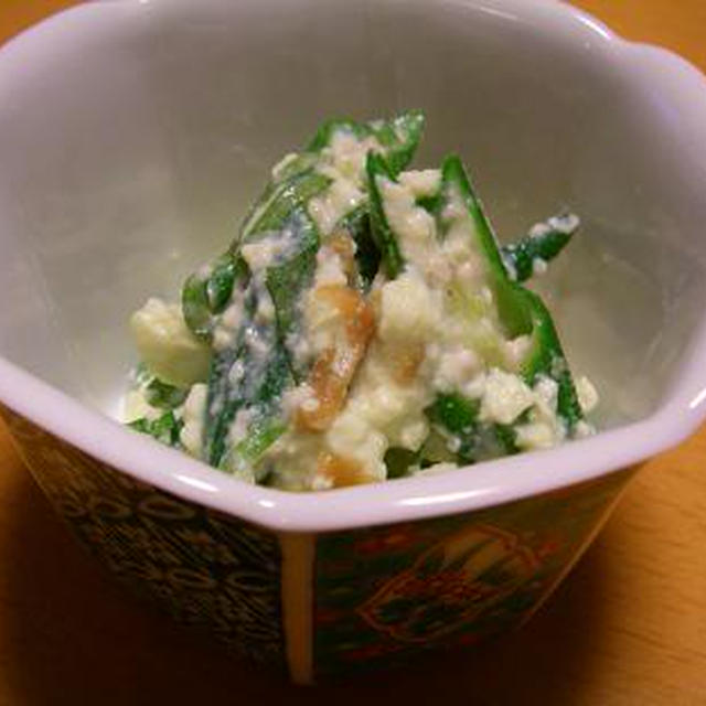 おくらの梅風味白和え