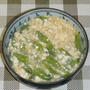 スナップエンドウの豆腐あん