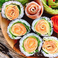 【レシピ動画】お花の巻き寿司