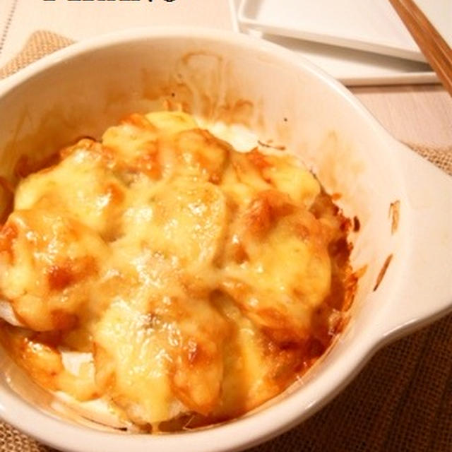 長芋のキムチ味噌チーズ焼きとパッタイランチ♪
