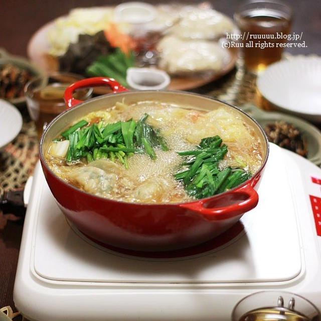 【レシピ】お鍋ひとつでコース料理気分♡～水餃子鍋からの広東麺～