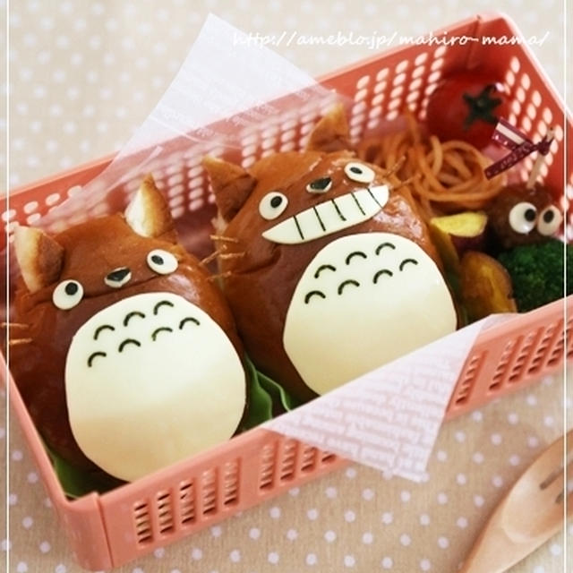 トトロのロールサンド＊キャラ弁