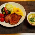 食べ頃かしらで決まった晩御飯☆自家製豚肉の味噌漬け♪☆♪☆♪