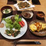 ささみの大葉巻とオムレツの晩ご飯と　アライグマ現る('Д')
