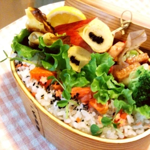 １１/７　イカのバター醤油弁当～♪