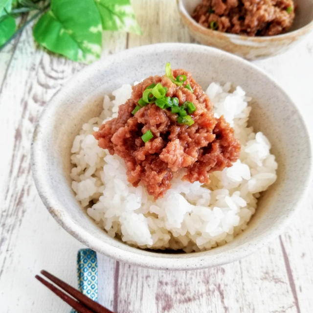 ♪電子レンジで作りおき！甘辛肉みそ♪【#簡単#作りおき】