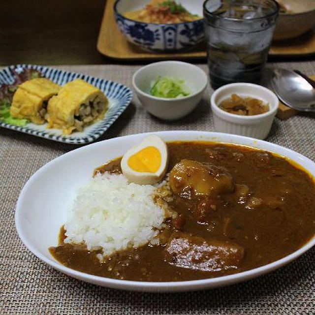 ひとりご飯の予定だったけど・・・無印良品のカレー