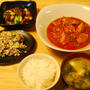 昨夜は鶏のトマトチリソースなど～！